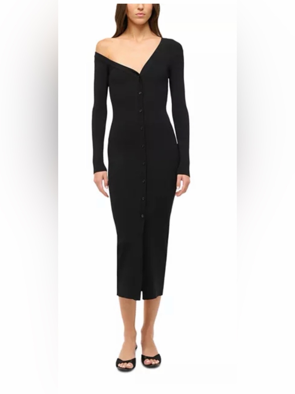 NWT STAUD Craftsman Sweater Long Sleeve Midi Dress XL